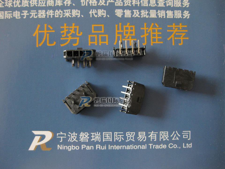 Molex 矩形连接器 接头 4路 3.00mm 公形引脚 43650-0400